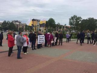Митинг в Южно-Сахалинске в поддержку П.Н. Грудинина