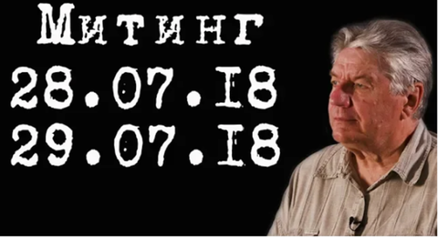 Митинг 28.07.18 и 29.07.18 #ВикторАлкснис